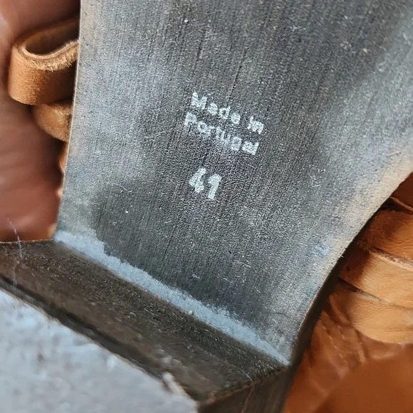 Free People Woven Leather Boots 41‎ US 10 - Picture 9 of 16